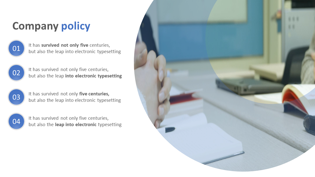 Free - Best Company Policy PPT Template Presentation
